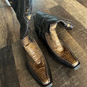 Exotic Leather Western Boots